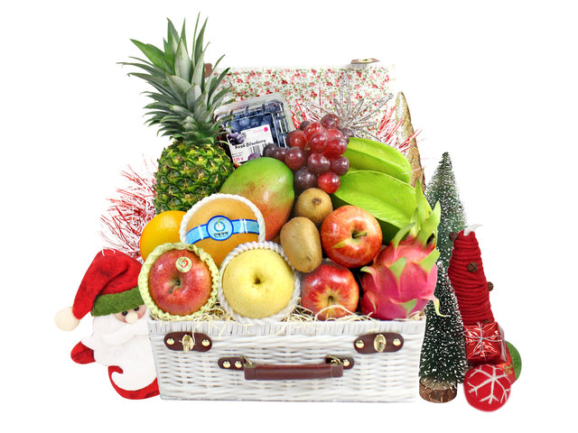 Fruit Basket - Christmas Fresh Fruit Baskets 1M - XF21108A5 Photo