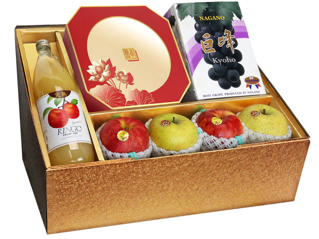 Fruit Basket - Mid Autumn Panorama Peninsula Moon Cake Fruits Gift Box M29 - 0DB0609A1 Photo