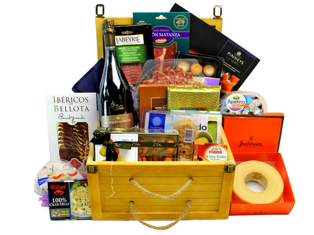 Wine n Food Hamper - Luxury Chilled Fine Wine And Food Gift Hamper FH95 - L160776 Photo