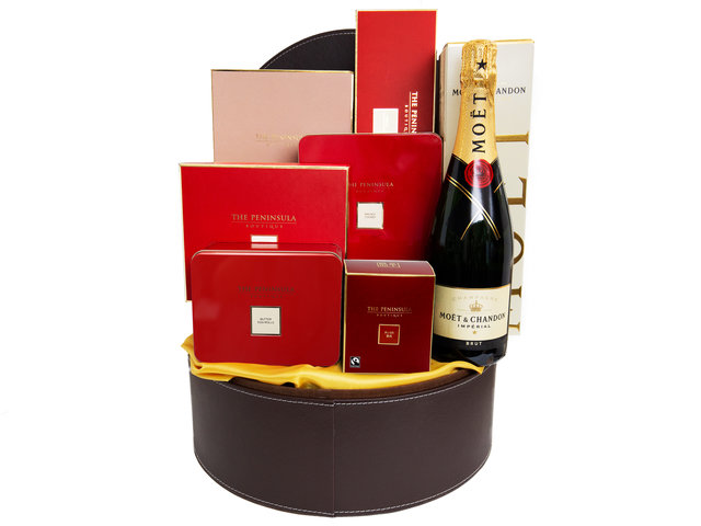 Wine n Food Hamper - Luxury HK Peninsula Champagne And Food Gift Hamper FH59 - L134318 Photo