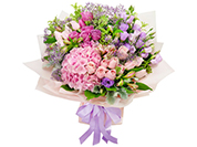 Pink Hydrangea Rose bouquet florist RD44